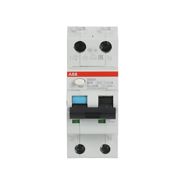 ABB FI/LS-Schalter 6kA, 1p+N DS201A-B16/0,3